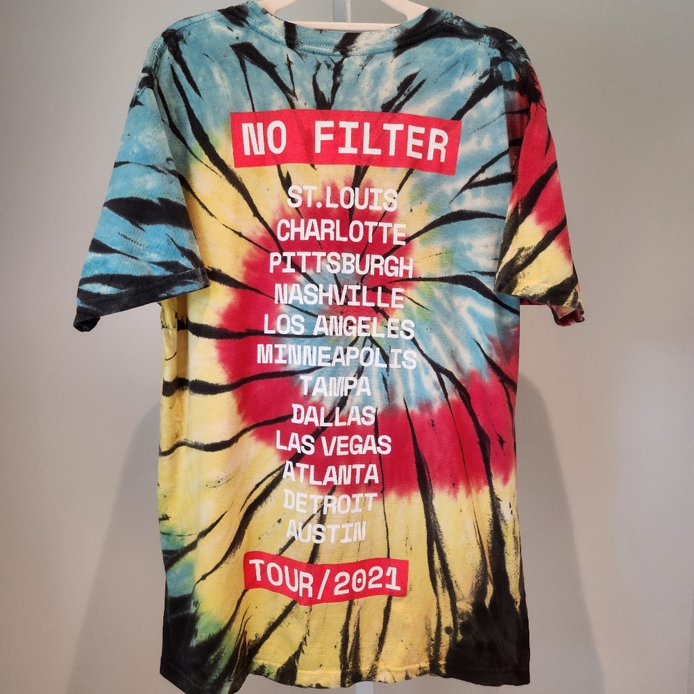 Rolling Stones No Filter Tour 2021 Concert Shirt Tee T-shirt Tie Dye Band Sz M - Picture 3 of 10